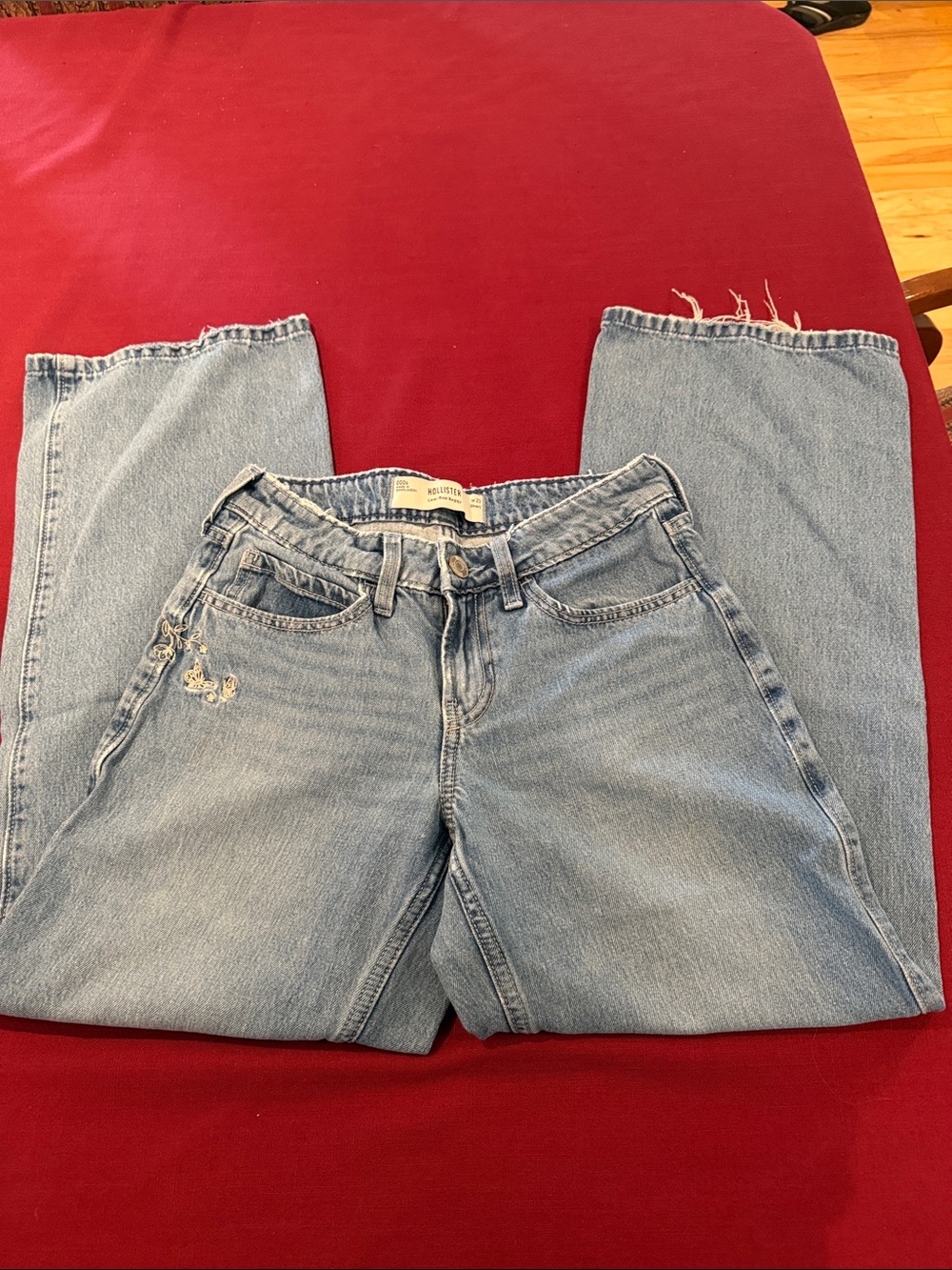 Hollister Light Blue Straight Leg Jeans